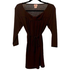 Oh Baby by Motherhood Brown Blouse/Tunic Brown Maternity Medium